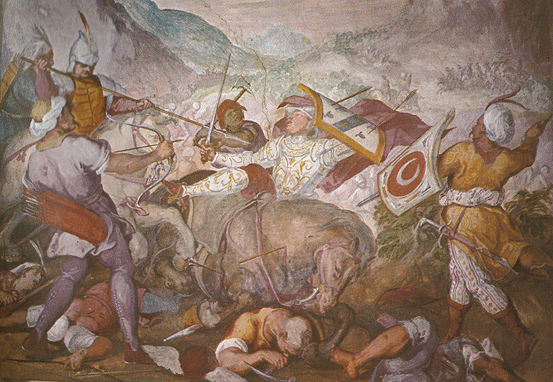 Affresco di Antonio Ferrari Foler a Villa Barbarigo Vicenza